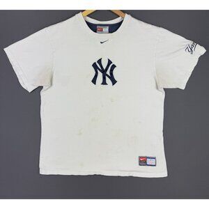 Vintage Y2K Nike Mid Swoosh New York Yankees MLB Baseball Sports Streetwear Rare